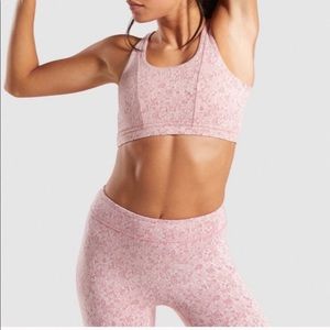 Gymshark Fleur texture sports bra